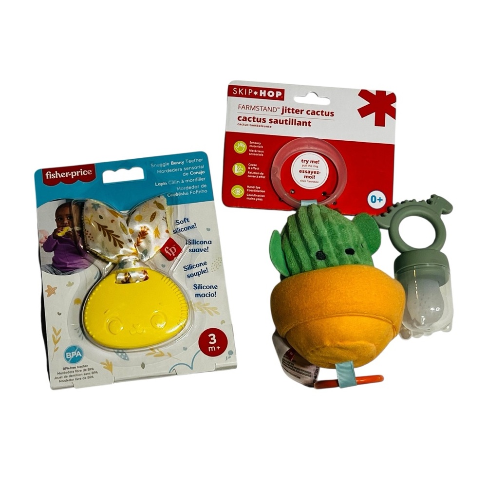 Skip Hop Jitter Cactus and Teether Set‎ - Yellow and Green
